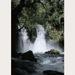 Bildbeschreibung - Wasserfall am Jordan