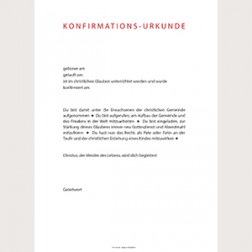 Konfirmationsurkunde «Modern»