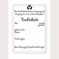 Taufschein Psalm 121, 8